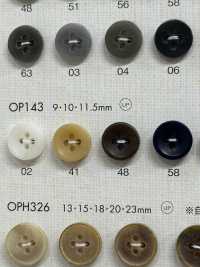 OP143 Simple Calm Color 4 Holes Polyester Button DAIYA BUTTON Sub Photo