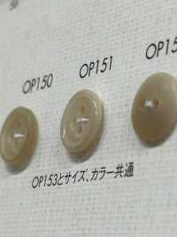 OP151 Polyester Resin Bordered 4-hole Button DAIYA BUTTON Sub Photo