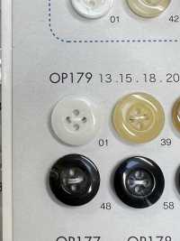 OP179 Polyester Resin 4-hole Button Sub Photo