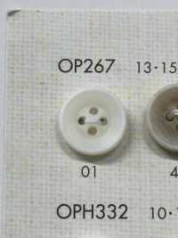 OP267 Polyester Resin Buffalo-style 4-hole Button Sub Photo