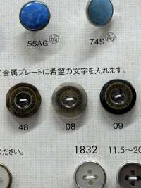 OP268 Polyester Resin/brass 4-hole Button DAIYA BUTTON(DAIYA BUTTON) Sub Photo