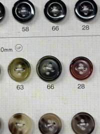 OP70 Elegant Tortoiseshell 4-hole Polyester Button DAIYA BUTTON Sub Photo