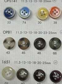 OP81 Colorful Tortoiseshell 4-hole Polyester Button DAIYA BUTTON(DAIYA BUTTON) Sub Photo