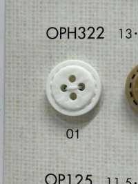 OPH322 Natural Stitch Style 4-hole Button DAIYA BUTTON Sub Photo