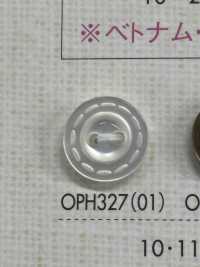 OPH327 2 Hole Bordered Button DAIYA BUTTON(DAIYA BUTTON) Sub Photo