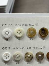 OPS107 Elegant Luxury Buffalo-like 4-hole Polyester Button DAIYA BUTTON Sub Photo