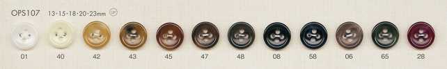 OPS107 Elegant Luxurious Buffalo-Style 4-Hole Polyester Button