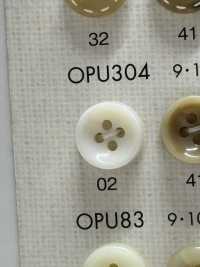 OPU304 Astringent Cute 4-hole Polyester Button For Shirts And Blouses DAIYA BUTTON Sub Photo