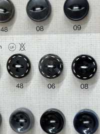 OPU305 Stitch Design 4 Holes Tortoiseshell Polyester Button DAIYA BUTTON(DAIYA BUTTON) Sub Photo