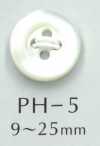 PH5 4-hole Rimmed Shell Button