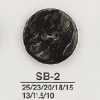 SB2 Black Mother-of-pearl Shell 2-hole Button