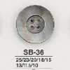 SB36 Black Mother Of Pearl Shell 4-hole Button