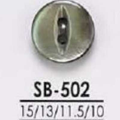 Black Mother-of-pearl Shell Two-hole Button
