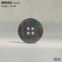 SB504 Mother Of Pearl Shell 4-hole Button IRIS Sub Photo