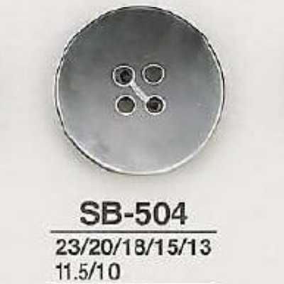 SB504 Black Mother Of Pearl Shell 4-hole Button