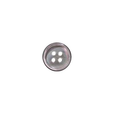Black Mother-of-pearl Shell 4-hole Button