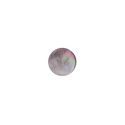 SB508 Black Mother-of-pearl Shell Circular Ring Shank Button