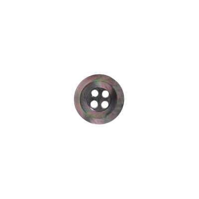 SB7 Black Mother-of-pearl Shell 4-hole Button