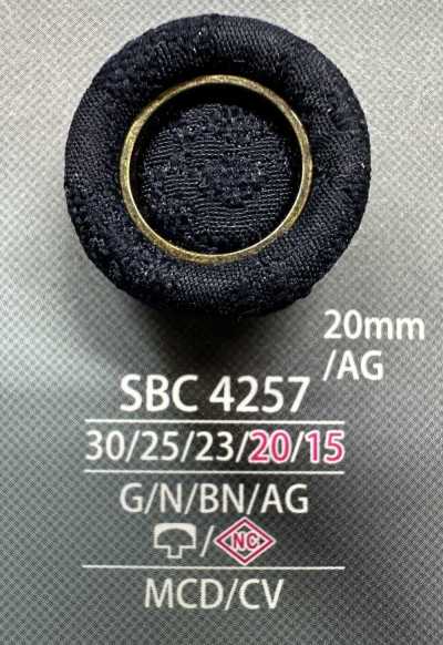 SBC4257 Ring Cap And Close Post Combination Covered Button