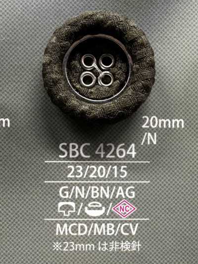 SBC4264 Eyelet, Cap And Close Post, Covered Button