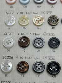 SC203 DAIYA BUTTONS Impact Resistant HYPER DURABLE "" Series Shell-like Polyester Button "" DAIYA BUTTON Sub Photo