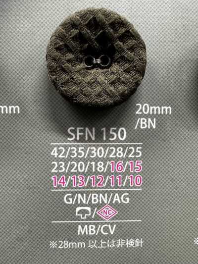 SFN150 Eyelet Cap And Close Post Covered Button