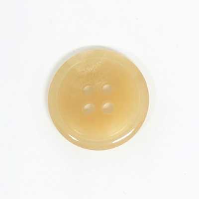 Original Genuine Buffalo Horn Button With Rim