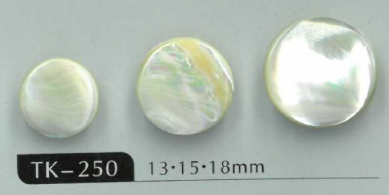 TK250 Round Tunnel Shank Takase Shell Button