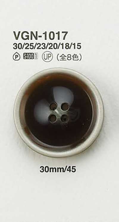 VGN1017 Flat Buffalo Horn-look Button