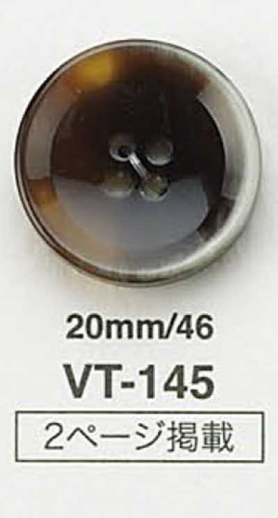 VT145 Flat Buffalo-style Button
