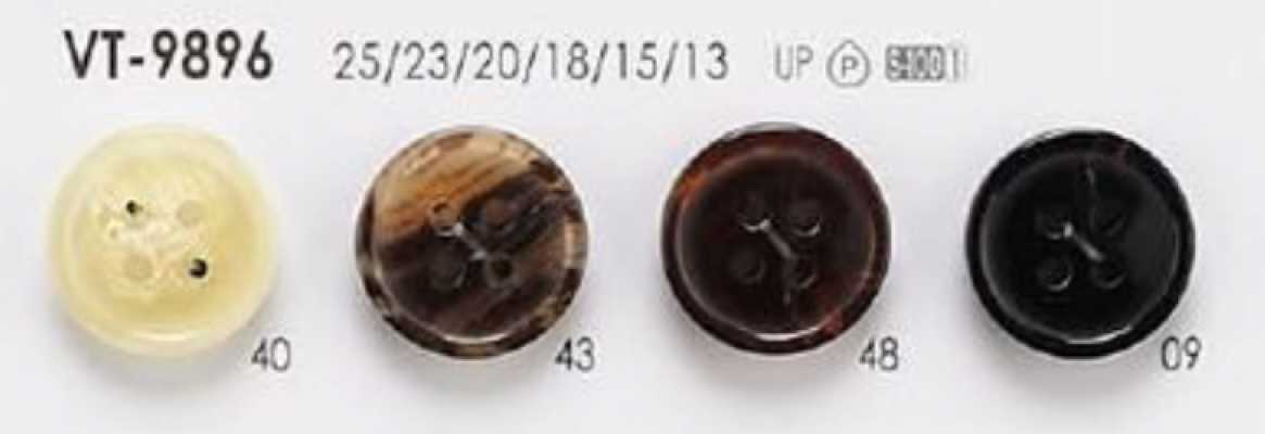 Buffalo Horn Style 4-Hole Polyester Button