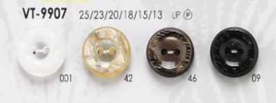 VT9907 Polyester Resin Front-hole 2-hole Button