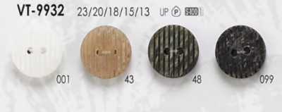 VT9932 Polyester Resin 2-hole Button With Front Holes