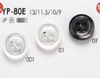 YP80E Polyester Resin 4-hole Button