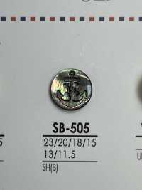 SB505 Mother Of Pearl Shell Lipped Shell Button With 4 Holes On The Front IRIS Sub Photo