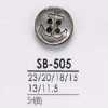 SB505 Black Mother-of-pearl Shell 4-hole Button