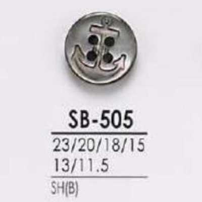 Black Mother-of-pearl Shell 4-hole Button