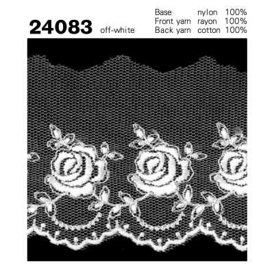 24083 Narrow-Width Tulle Lace