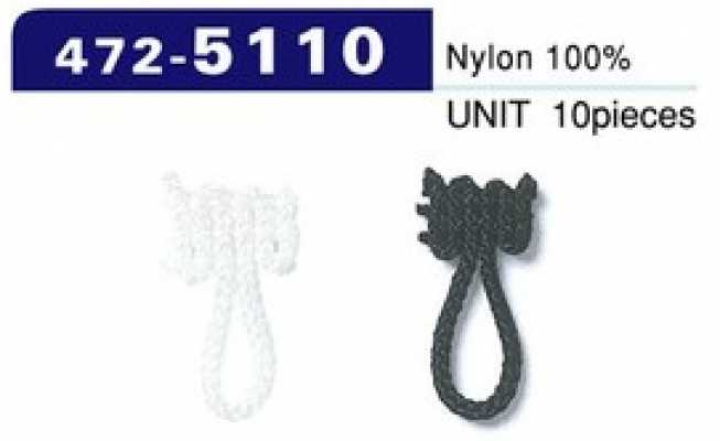 472-5110 Button Loop, Braided Cord Type, Total Length 18 Mm (10 Pcs)