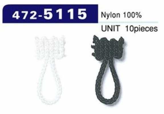 472-5115 Button Loop Braided Cord Type, Total Length 23 Mm (10 Pcs.)