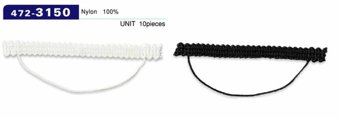 472-3150 Button Loop, Braided Cord Type, Horizontal, 70 Mm (10 Pcs)
