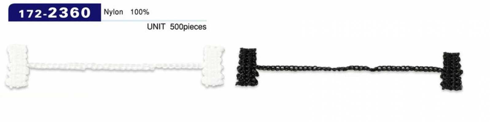172-2360 Button Loop Lining Stopper, Chain Cord Type, Total Length 75 Mm (Pack Of 500)