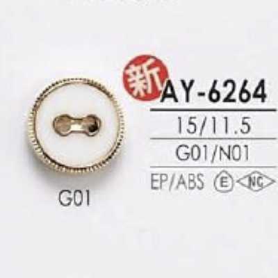 AY6264 Epoxy Resin/ABS Resin Two-Hole Button