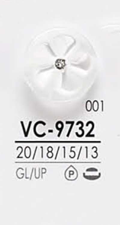 VC9732 Dyeable Pin Curl Style Crystal Stone Button