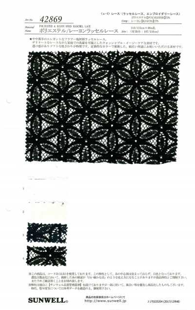 42869 Polyester/Rayon Raschel Lace