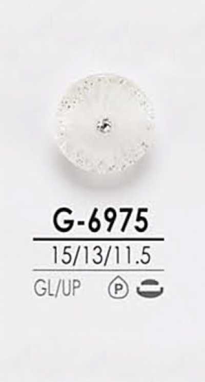 G6975 For Dyeing Pin Curl Style Crystal Stone Button