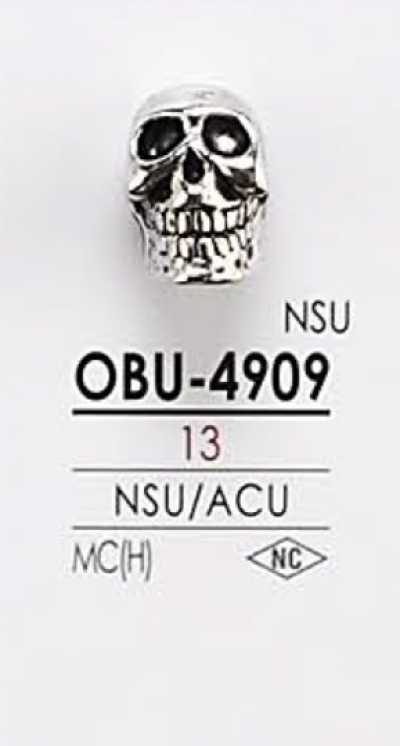 Skull-shaped Metal Button