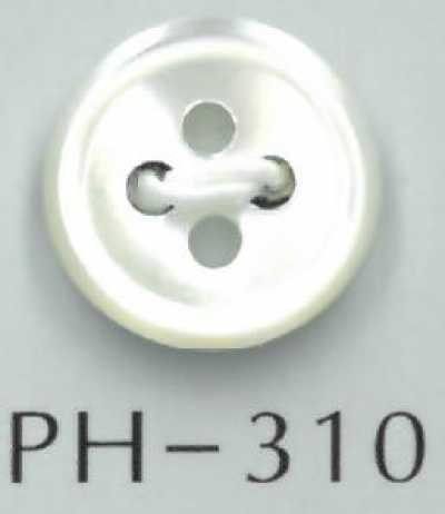 PH310 4-hole Shell Button With Rim
