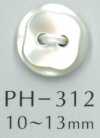 PH312 Two-hole Diamond-cut Shell Button