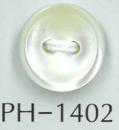 PH1402 2-hole Edged 2mm-thick Shell Button